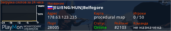 баннер для сервера rust. [EU/ENG/HUN]Belfegore