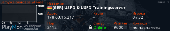 баннер для сервера arma3. [GER] USPD & USFD Trainingsserver