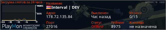 баннер для сервера garrysmod. Interval | DEV