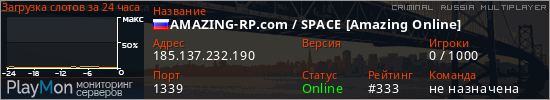 баннер для сервера crmp. AMAZING-RP.com / SPACE [Amazing Online]