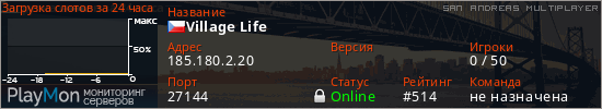 баннер для сервера samp. Village Life