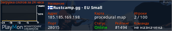 баннер для сервера rust. Rustcamp.gg - EU Small
