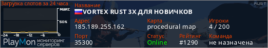баннер для сервера rust. VORTEX RUST 3X ДЛЯ НОВИЧКОВ