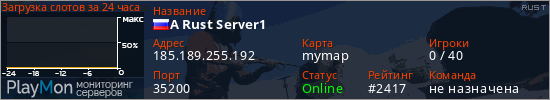 баннер для сервера rust. A Rust Server1