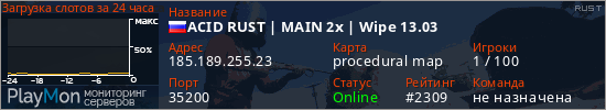баннер для сервера rust. ACID RUST | MAIN 2x | Wipe 13.03