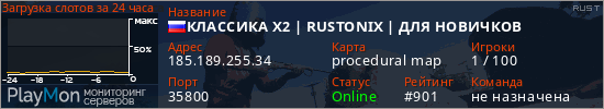 баннер для сервера rust. КЛАССИКА X2 | RUSTONIX | ДЛЯ НОВИЧКОВ