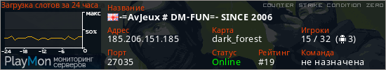 баннер для сервера cz. -=AvJeux # DM-FUN=- SINCE 2006