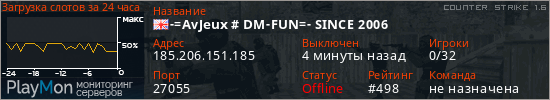 баннер для сервера cs. -=AvJeux # DM-FUN=- SINCE 2006