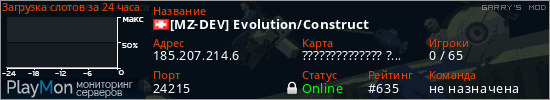 баннер для сервера garrysmod. [MZ-DEV] Evolution/Construct