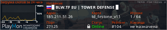 баннер для сервера tf2. █ BLW.TF EU | TOWER DEFENSE █