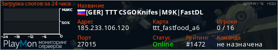 баннер для сервера garrysmod. [GER] TTT CSGOKnifes|M9K|FastDL