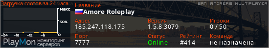 баннер для сервера samp. Amore Roleplay