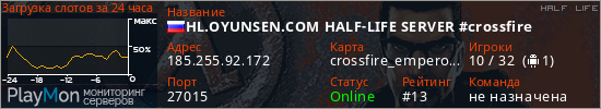 баннер для сервера hl. HL.OYUNSEN.COM HALF-LIFE SERVER #crossfire