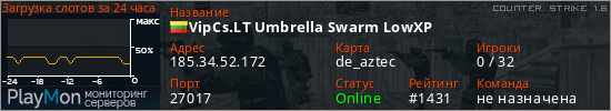 баннер для сервера cs. VipCs.LT Umbrella Swarm LowXP