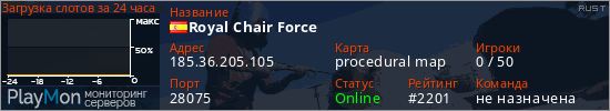 баннер для сервера rust. Royal Chair Force