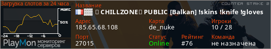 баннер для сервера cs2. ▓▓ ✖ CHILLZONE✦ PUBLIC [Balkan] !skins !knife !gloves