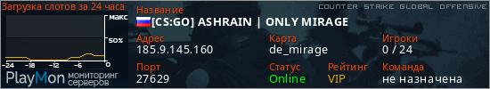 баннер для сервера csgo. [CS:GO] ASHRAIN | ONLY MIRAGE