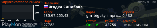 баннер для сервера garrysmod. Ягодка Сандбокс
