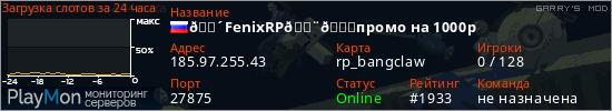 баннер для сервера garrysmod. 🔴FenixRP🟨🚀промо на 1000p
