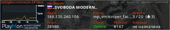 баннер для сервера cod4. ..SVOBODA MODERN..