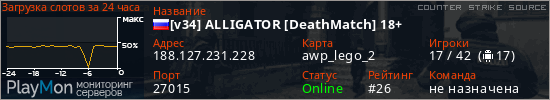 баннер для сервера css. [v34] ALLIGATOR [DeathMatch] 18+