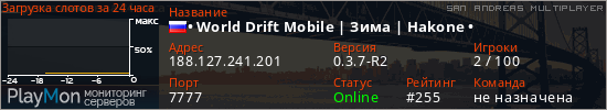 баннер для сервера samp. &bull; World Drift Mobile | Друзья | Hakone &bull;