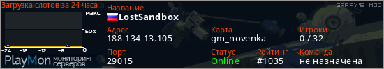 баннер для сервера garrysmod. LostSandbox