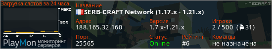 баннер для сервера minecraft. SERB-CRAFT Network (1.17.x - 1.21.x)
