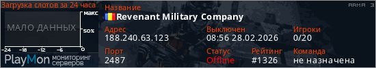баннер для сервера arma3. Revenant Military Company