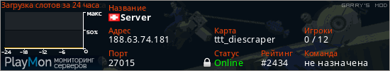 баннер для сервера garrysmod. Server