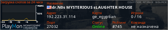 баннер для сервера css. dr.N0s MYSTERIOUS sLAUGHTER HOUSE