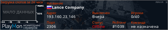 баннер для сервера arma3. Lance Company