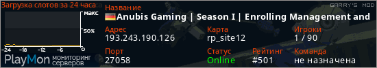 баннер для сервера garrysmod. Anubis Gaming | Season I | Enrolling Management and GMS