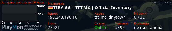 баннер для сервера garrysmod. TERA.GG | TTT MC | Official Inventory