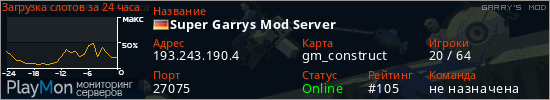 баннер для сервера garrysmod. Super Garrys Mod Server