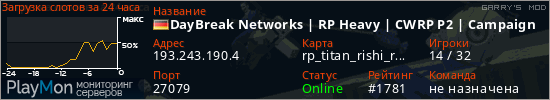 баннер для сервера garrysmod. DayBreak Networks | RP Heavy | CWRP P2 | Campaign Driven