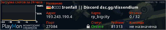 баннер для сервера garrysmod. 🎓 Ironfall || Discord dsc.gg/dissendium