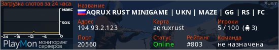 баннер для сервера rust. AQRUX RUST MINIGAME | UKN | MAZE | GG | RS | FC