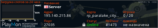 баннер для сервера garrysmod. Server