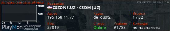 баннер для сервера cs. CSZONE.UZ - CSDM [UZ]
