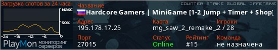 баннер для сервера csgo. Hardcore Gamers | MiniGame [1-2 Jump + Timer + Shop]