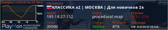 баннер для сервера rust. КЛАССИКА x2 | МОСКВА | Для новичков 2x