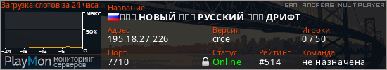 баннер для сервера samp.  НОВЫЙ  РУССКИЙ  ДРИФТ