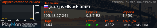 баннер для сервера crmp. [0.3.7] WellSuch DRIFT