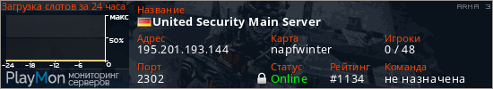 баннер для сервера arma3. United Security Main Server