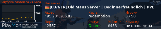 баннер для сервера rust. [EU/GER] Old Mans Server | Beginnerfreundlich | PVE
