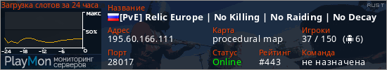 баннер для сервера rust. [PvE] Relic Europe | No Killing | No Raiding | No Decay