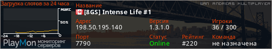 баннер для сервера samp. [8GS] Intense Life #1