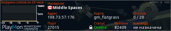 баннер для сервера garrysmod. Middle Spaces