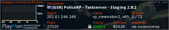 баннер для сервера garrysmod. [GER] PoliceRP - Testserver - Staging 2.8.2
